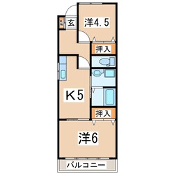 郡山駅 バス20分  大池北下車：停歩1分 2階の物件間取画像